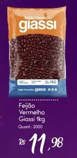 Giassi Supermercados Feijão Vermelho Giassi oferta
