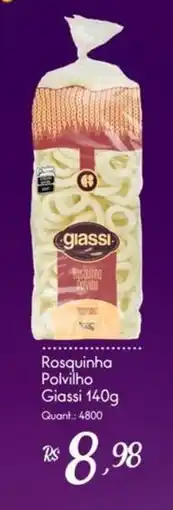 Giassi Supermercados Rosquinha Polvilho Giassi oferta