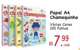 Supermercados Mateus Papel A4. Chamequinho oferta