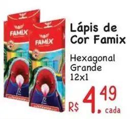 Supermercados Mateus Lápis de Cor Famix oferta