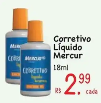 Supermercados Mateus Corretivo Líquido Mercur oferta