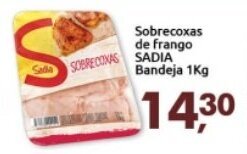 Supermercados Nori Sobrecoxas de frango Sadia bandeja 1kg oferta