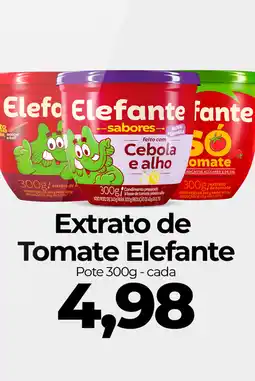 Supermercados Andreazza Extrato de Tomate Elefante oferta