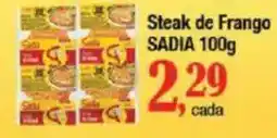 Supermercados Unidos Steak de Frango SADIA oferta