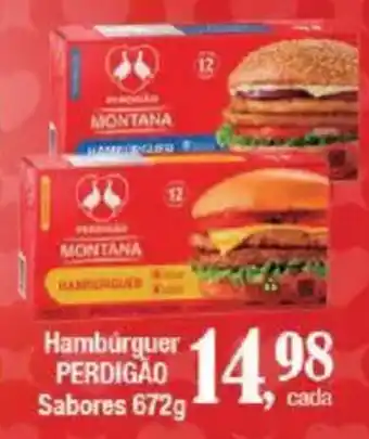 Supermercados Unidos Hambúrguer PERDIGÃO Sabores oferta
