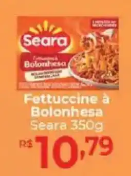 Supermercados Unidos Fettuccine à Bolonhesa Seara oferta