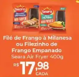 Supermercados Unidos Filé de Frango à Milanesa ou Filezinho de Frango Empanado Seara Air Fryer oferta