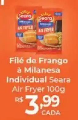 Supermercados Unidos Filé de Frango à Milanesa Individual Seara Air Fryer oferta