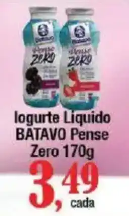 Supermercados Unidos logurte Liquido BATAVO Pense Zero oferta