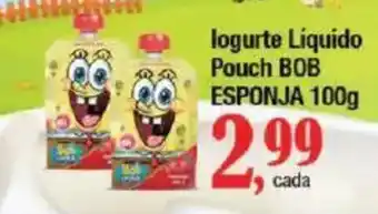 Supermercados Unidos logurte Liquido Pouch BOB ESPONJA oferta