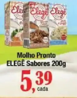 Supermercados Unidos Molho Pronto ELEGÊ Sabores oferta