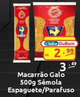 Dubom Supermercados Macarrão Galo Sêmola oferta
