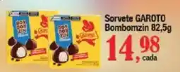 Supermercados Unidos Sorvete GAROTO Bombomzin oferta