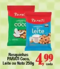 Supermercados Unidos Rosquinhas PARATI Coco, Leite ou Nata oferta