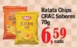 Supermercados Unidos Batata Chips CRAC Sabores oferta