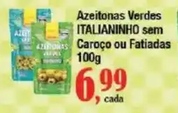 Supermercados Unidos Azeitonas Verdes ITALIANINHO sem Caroço ou Fatiadas oferta