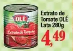 Supermercados Unidos Extrato de Tomate OLÉ Lata oferta