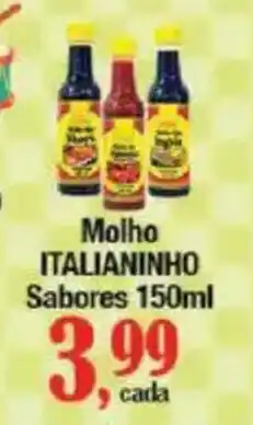 Supermercados Unidos Molho ITALIANINHO Sabores oferta