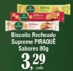 Supermercados Unidos Biscoito Recheado Supreme PIRAQUE Sabores oferta