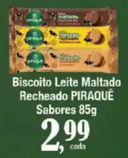Supermercados Unidos Biscoito Leite Maltado Recheado PIRAQUÊ Sabores oferta
