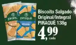 Supermercados Unidos Biscoito Salgado Original/Integral PIRAQUE oferta