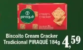 Supermercados Unidos Biscoito Cream Cracker Tradicional PIRAQUE oferta