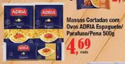 Supermercados Unidos Massas Cortadas com Ovos ADRIA Espaguete/ Parafuso/Pena oferta