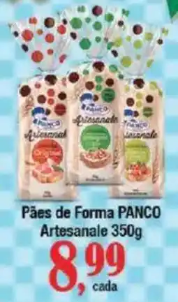 Supermercados Unidos Pães de Forma PANCO Artesanale oferta