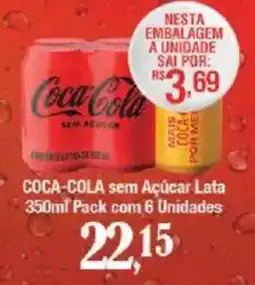 Supermercados Unidos COCA-COLA sem Açúcar Lata oferta