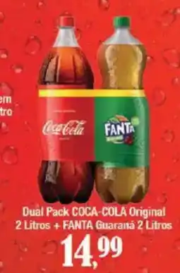 Supermercados Unidos Dual Pack COCA-COLA Original + FANTA Guaraná oferta