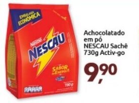 Supermercados Nori Achocolatado em po Nescau Sache 730g Activ-go oferta