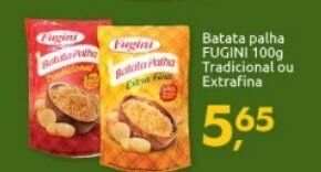 Supermercados Nori Batata palha Fugini 100g tradicional ou Extrafina oferta