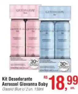 Fort Atacadista Kit Desodorante Aerossol Giovanna Baby oferta