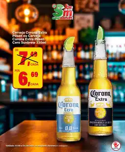 Rede Supermarket Cerveja Corona Extra Pilsen ou Cerveja Corona Extra Pilsen Cero Sunbrew oferta