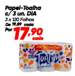 Dia Papel-Toalha c/3 un. DIA oferta