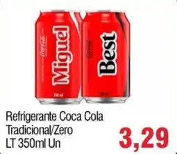 Spani Atacadista Refrigerante Coca Cola Tradicional/Zero LT Un oferta
