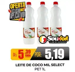 Fort Atacadista Leite de coco mil select pet oferta