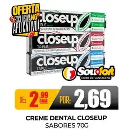 Fort Atacadista Creme dental closeup sabores oferta