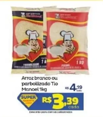 Arroz Branco ou Parbollizado Tio Manoel 1kg