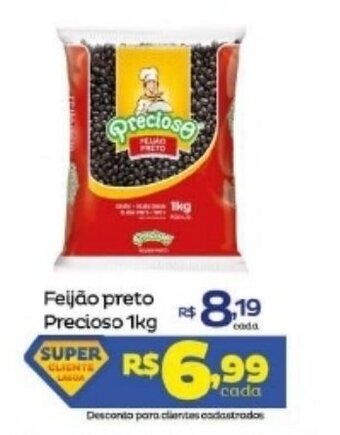 Super Lagoa Feijao Preto Precioso 1kg oferta