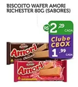 CenterBox Biscoito wafer amori richester (sabores) oferta