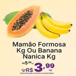 Super Lagoa Mamão Formosa Ou Banana Nanica oferta