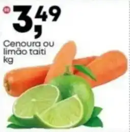 Frangolândia Cenoura ou limão taiti oferta