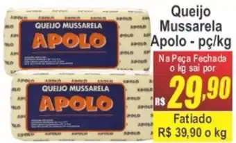 Serrano Supermercado Queijo Mussarela Apolo oferta