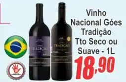 Serrano Supermercado Vinho Nacional Góes Tradição Tto Seco ou Suave oferta