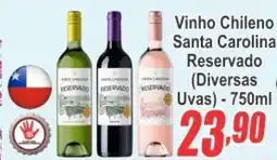Serrano Supermercado Vinho Chileno Santa Carolina Reservado oferta