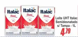 Serrano Supermercado Leite UHT Italac Semidesnatado s/Tampa oferta