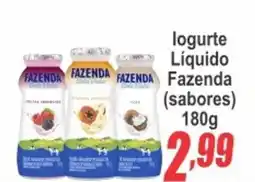 Serrano Supermercado logurte Líquido Fazenda oferta