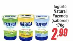 Serrano Supermercado logurte Natural Fazenda (sabores) oferta