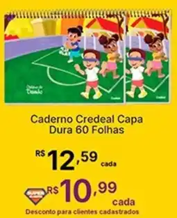 Super Lagoa Caderno Credeal Capa Dura 60 Folhas oferta